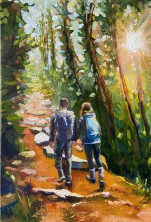 All The Way Up Painting For Home Wall Art Decor