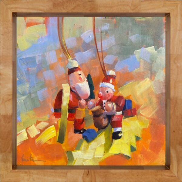 Santa Painting For Home Wall Art Decor - Image 4