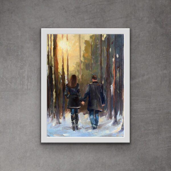 A Walk To The Rise Painting For Home Wall Art Decor - Image 3