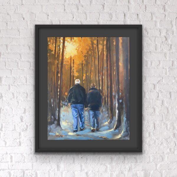 The Forever Couple Painting For Home Wall Art Decor - Image 4