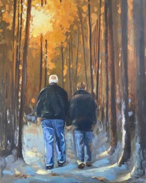 The Forever Couple Painting For Home Wall Art Decor