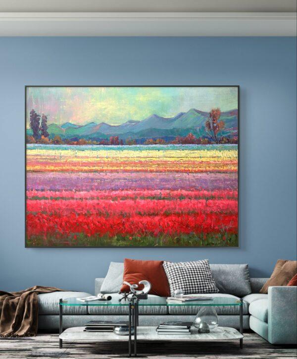 Bloom Painting For Home Wall Art Decor