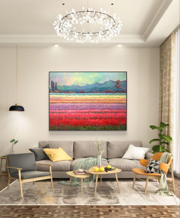 Bloom Painting For Home Wall Art Decor - Image 3