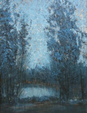 Abstract original nature painting by contemporary artist Vinita Sadarangani