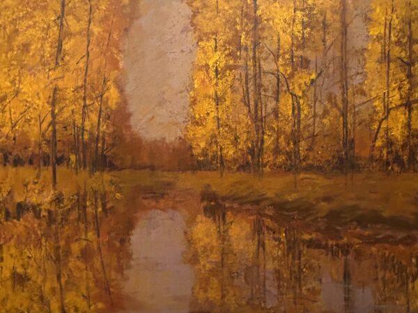 Abstarct landscape painting by contemporary artist Vinita Sadarangani