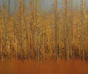 Abstract painting Warmth by contemporary Artist Vinita Sadarangani