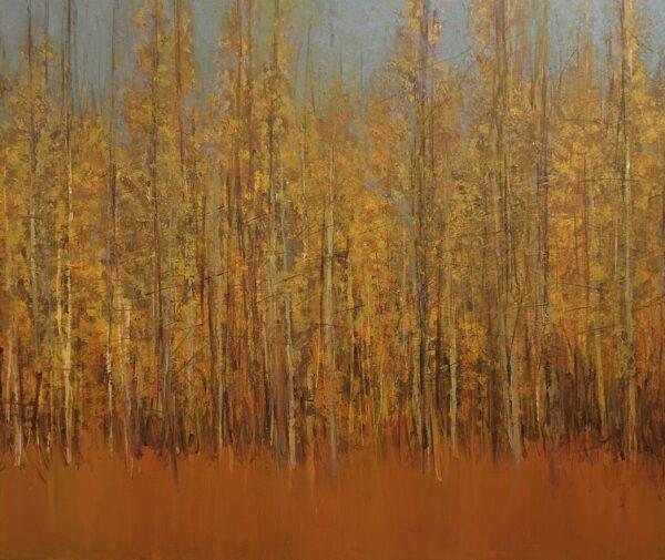 Abstract painting Warmth by contemporary Artist Vinita Sadarangani