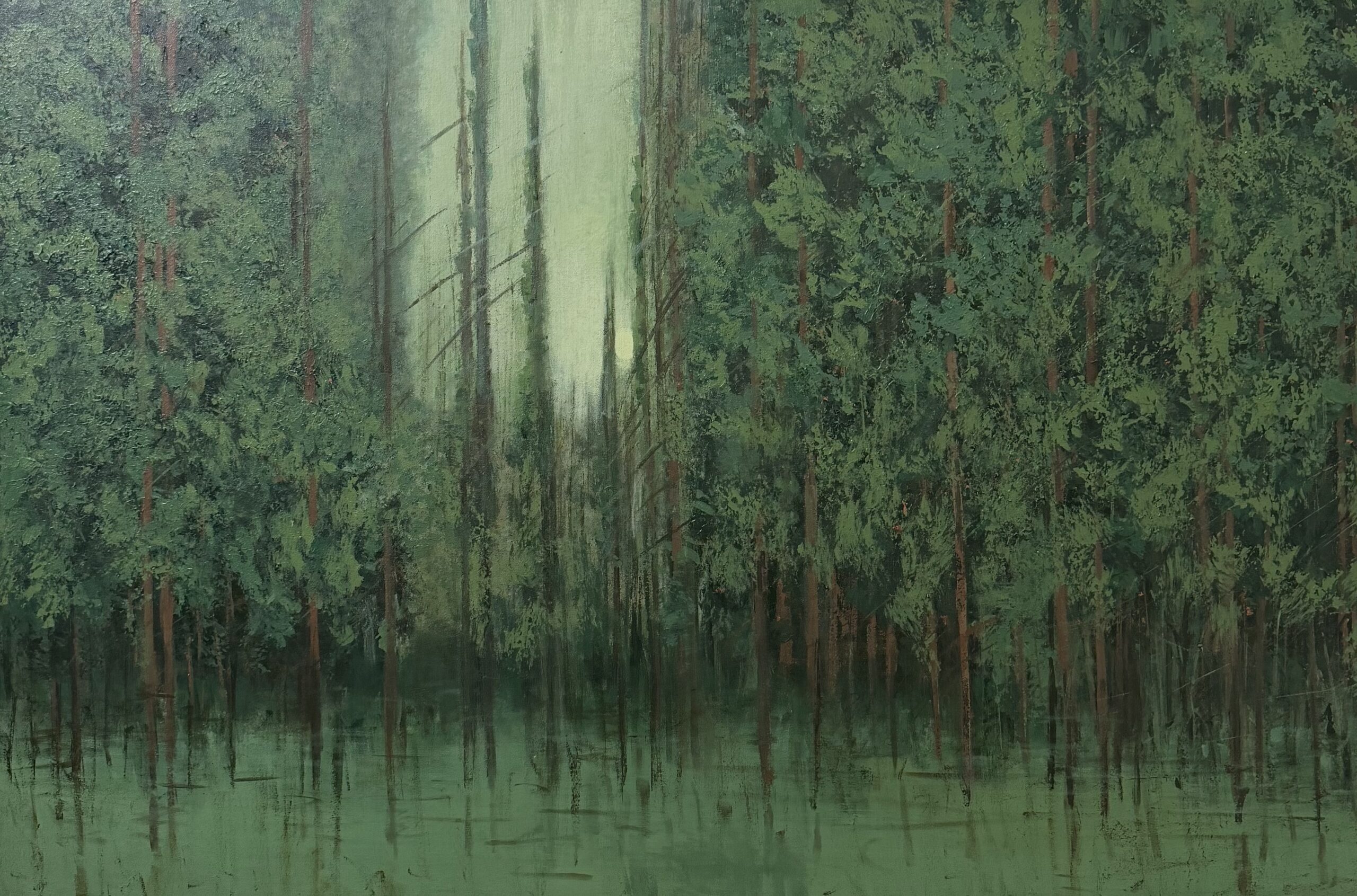 Sukoon Misty Forest Painting